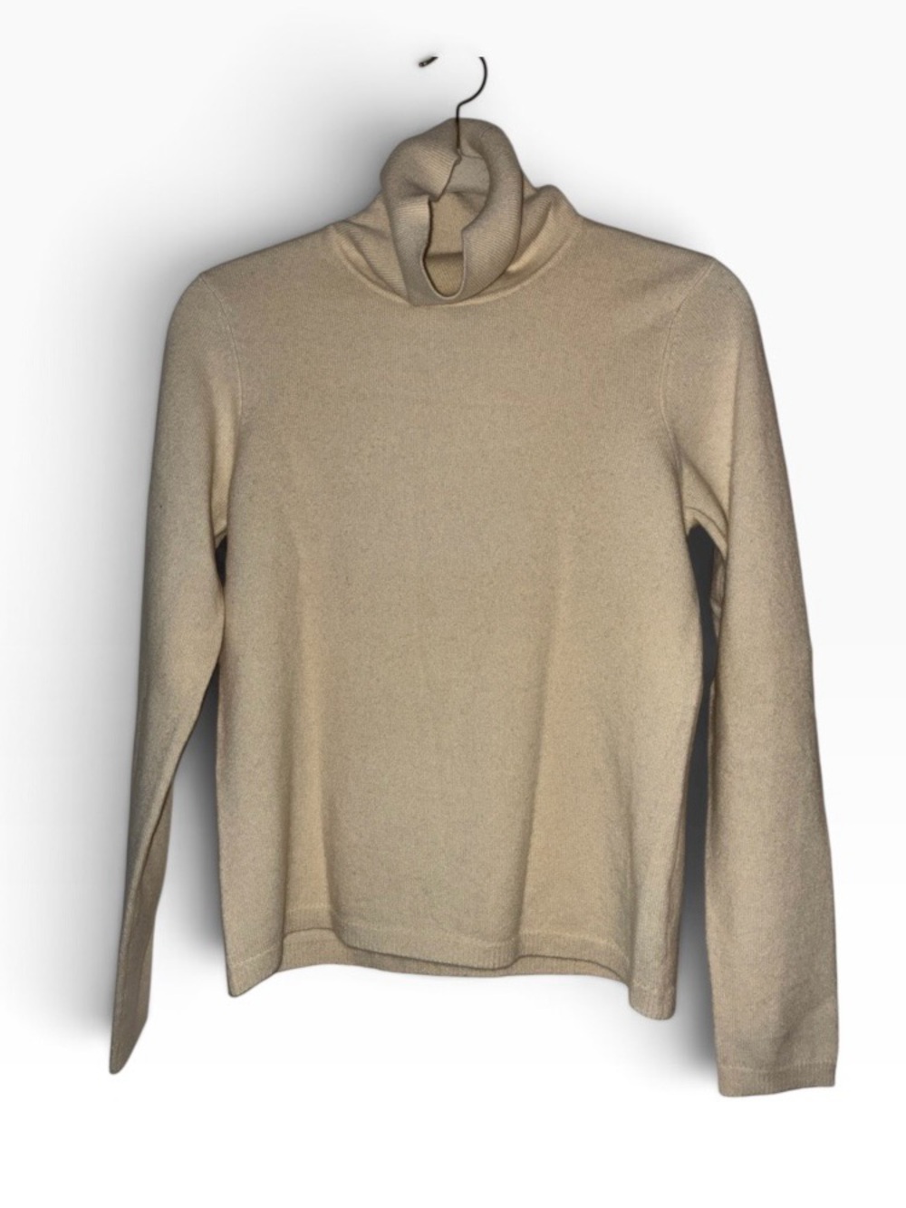 Lauren Ralph Lauren Beige/Cream 100% cashmere turtleneck sweater Sz S
